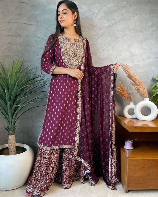 3 piece sharara set